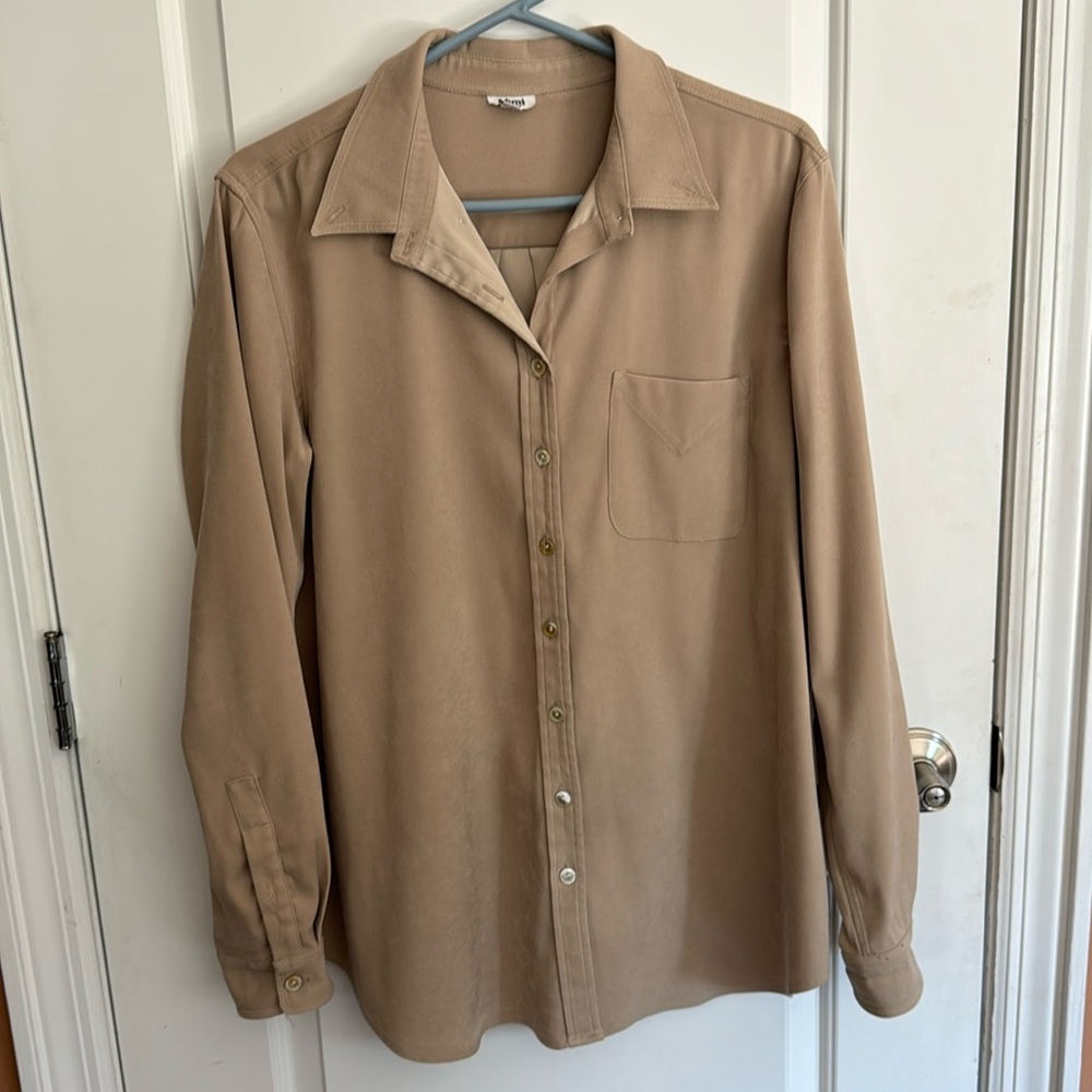 Mimi maternity button down shirt blouse Sz L